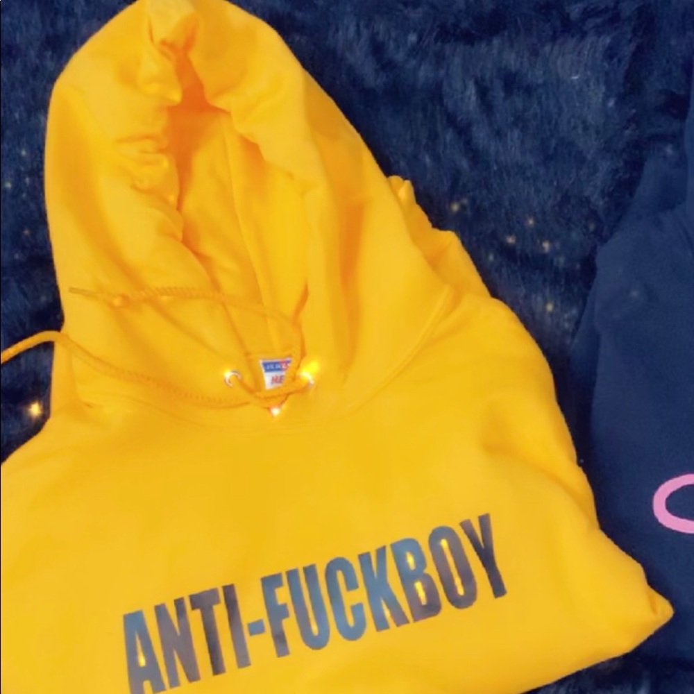 Anti-F*ckboy Vibrant yellow hoodie
